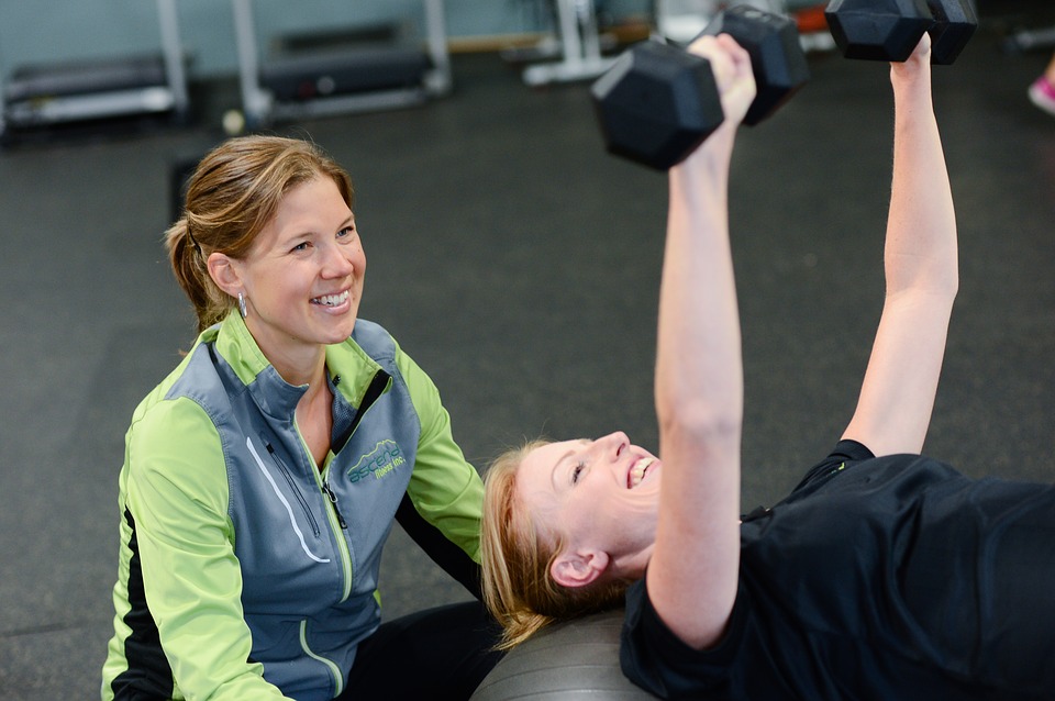 Woman working out